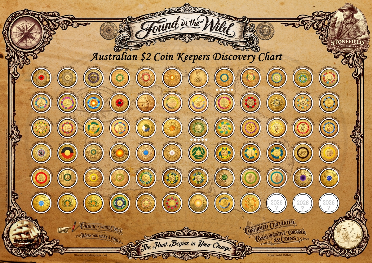 $2 Coin Discovery Chart